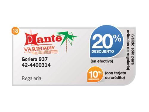Tarjeta de Descuentos